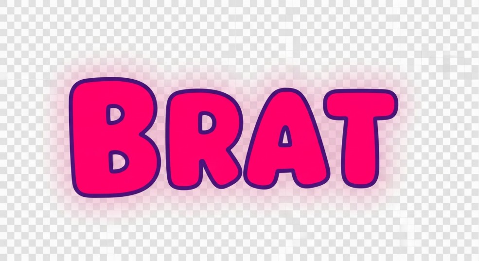 Brat Text Transparent Generator